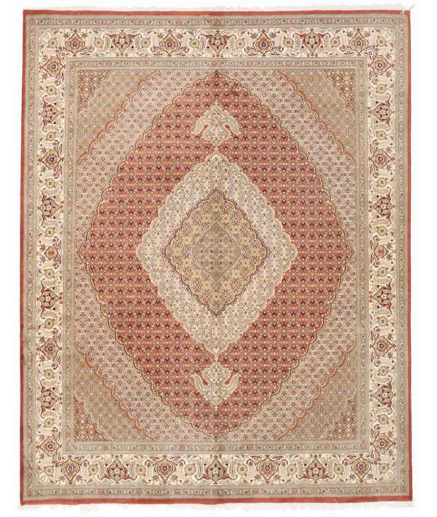 Hand Knotted Heritage Wool Rug 8'  2" x 10'  3" - No. AT15278