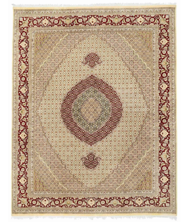 Hand Knotted Heritage Wool Rug 8'  1" x 10'  3" - No. AT75621