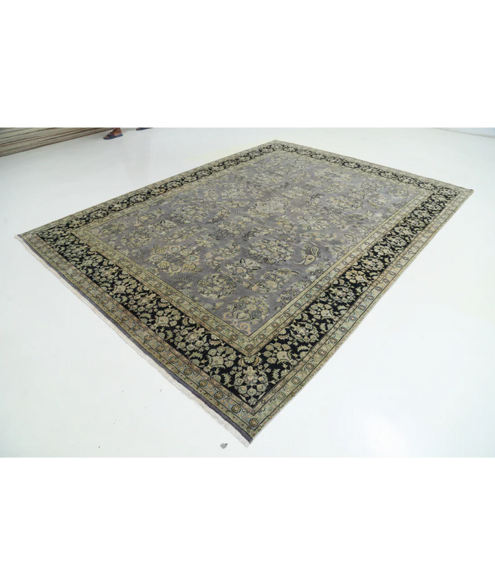 Pakistani Traditional Rug 8' 8" x 11' 6" Hand-Knotted | No. AT78338