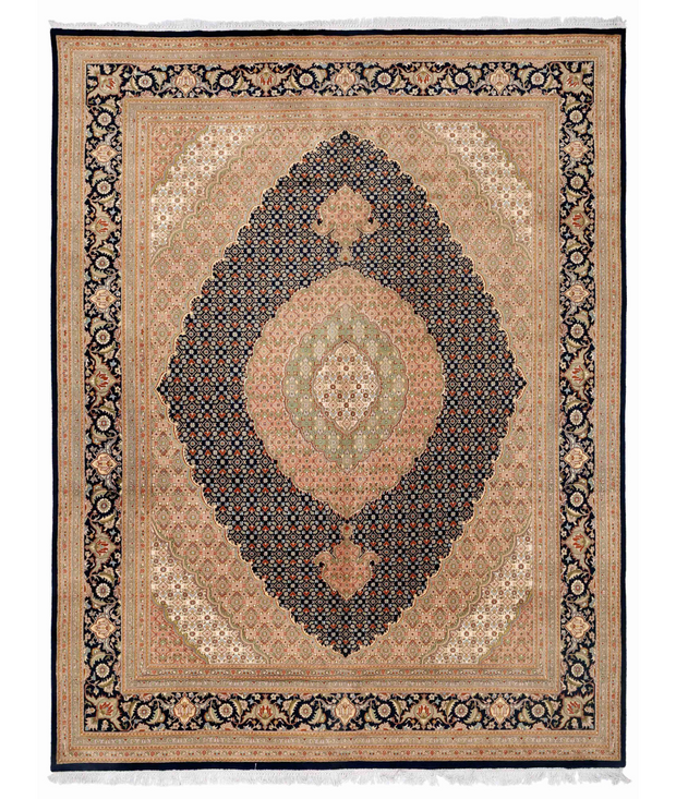 Hand Knotted Heritage Wool & Silk Rug 8'  1" x 10'  6" - No. AT90966