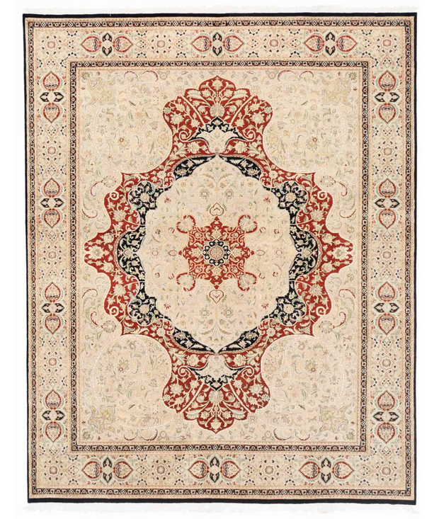 Hand Knotted Heritage Wool & Silk Rug 8'  0" x 10'  2" - No. AT59266