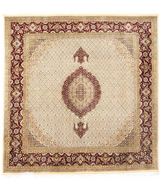 Hand Knotted Heritage Wool & Silk Rug 8'  0" x 8'  1" - No. AT14346