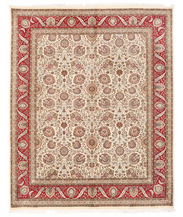 Hand Knotted Heritage Wool & Silk Rug 8'  2" x 10'  2" - No. AT44597
