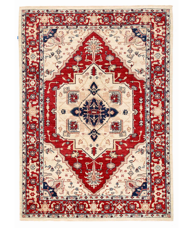 Hand Knotted Heriz Wool Rug 5'  6" x 7'  10" - No. AT58700