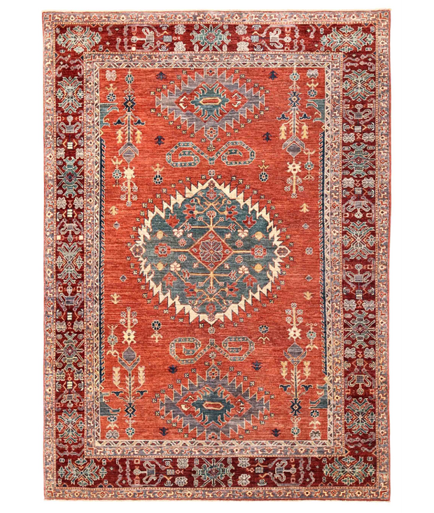 Hand Knotted Humna Wool Rug 5'  8" x 7'  11" - No. AT63899