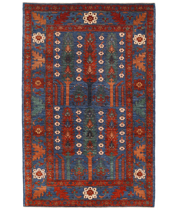 Hand Knotted Humna Wool Rug 5'  1" x 8'  0" - No. AT13685