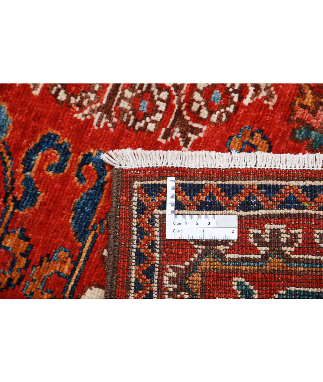 Hand Knotted Nomadic Caucasian Humna Wool Rug 4' 1" x 5' 10" - No. AT676634