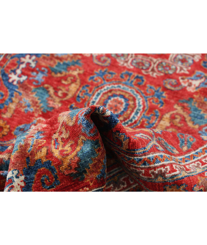 Hand Knotted Nomadic Caucasian Humna Wool Rug 4' 0" x 6' 1" - No. AT377725