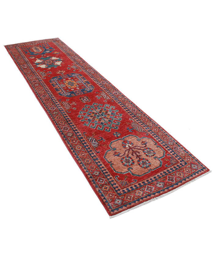 Hand Knotted Nomadic Caucasian Humna Wool Rug 2' 8" x 9' 11" - No. AT827493