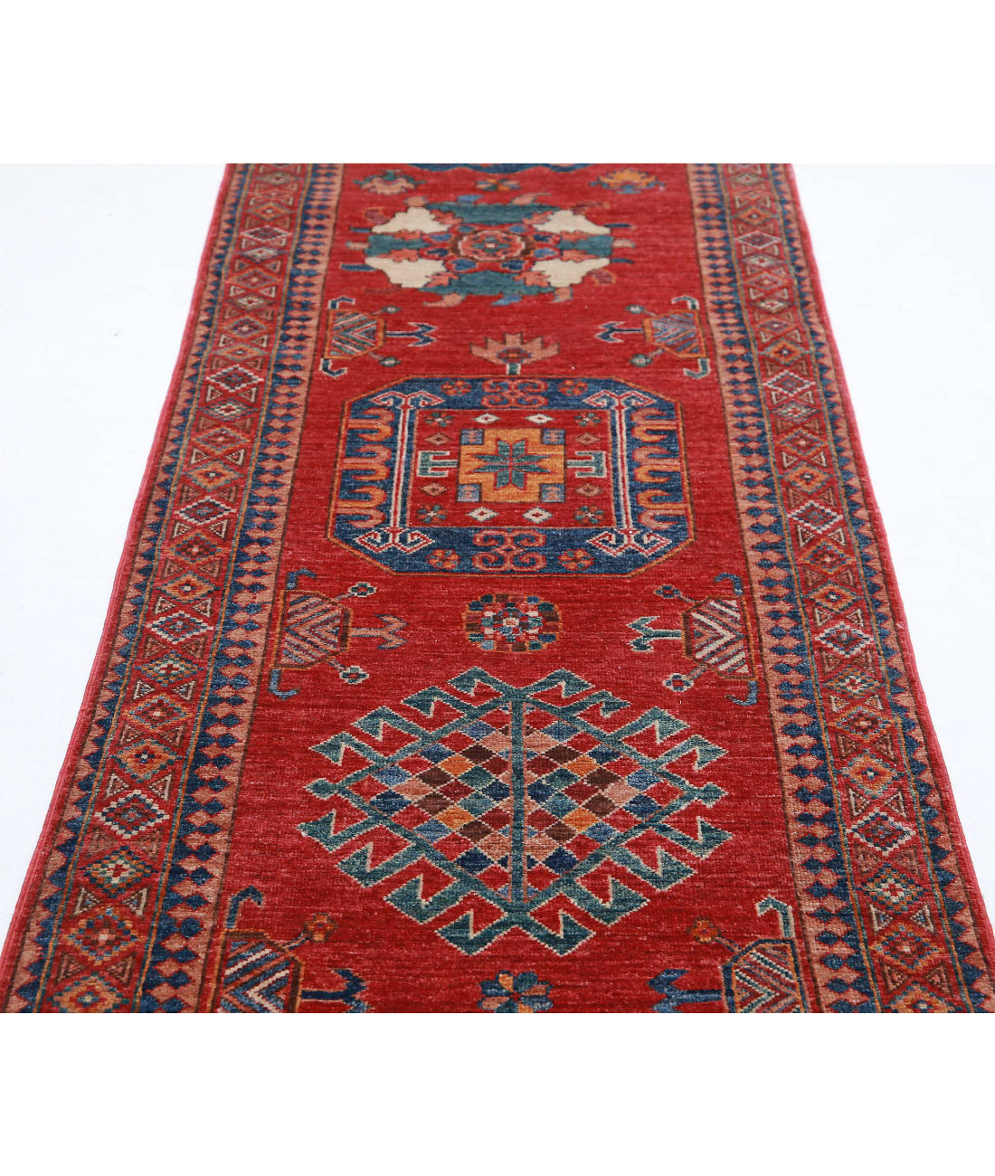 Red Afghan Tribal Rug 2' 8