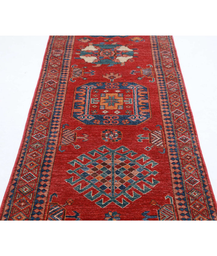 Hand Knotted Nomadic Caucasian Humna Wool Rug 2' 8" x 9' 11" - No. AT827493