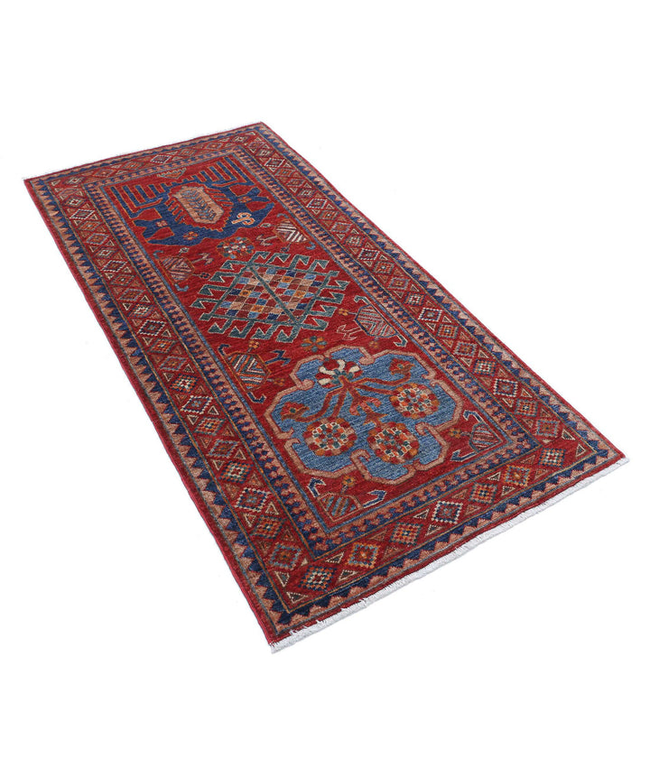 Hand Knotted Nomadic Caucasian Humna Wool Rug 2' 11" x 5' 9" - No. AT525322
