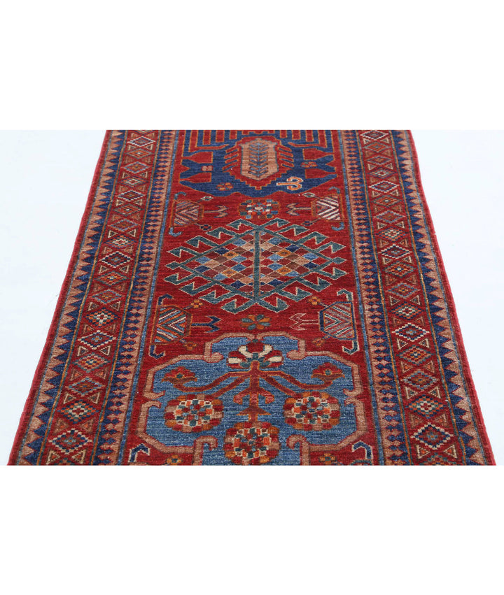Hand Knotted Nomadic Caucasian Humna Wool Rug 2' 11" x 5' 9" - No. AT525322