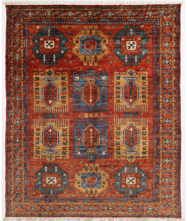 Hand Knotted Humna Wool Rug 9'  2" x 11'  2" - No. AT58123
