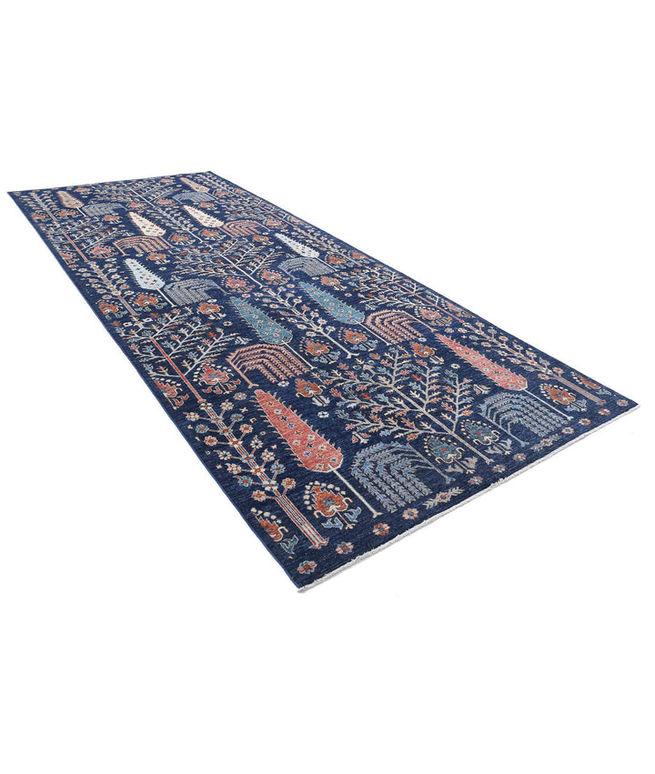 Afghan Bakshaish Runner Rug 6' 2" x 14' 8" Hand-Knotted | No. AT33992