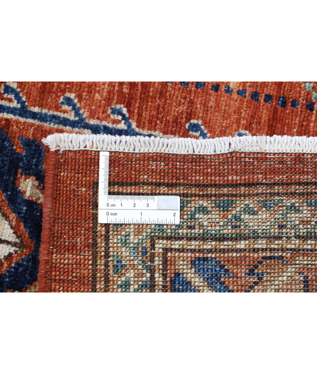 Red Afghan Tribal Rug 7' 10" x 9' 9" Hand-Knotted | No. AT51401