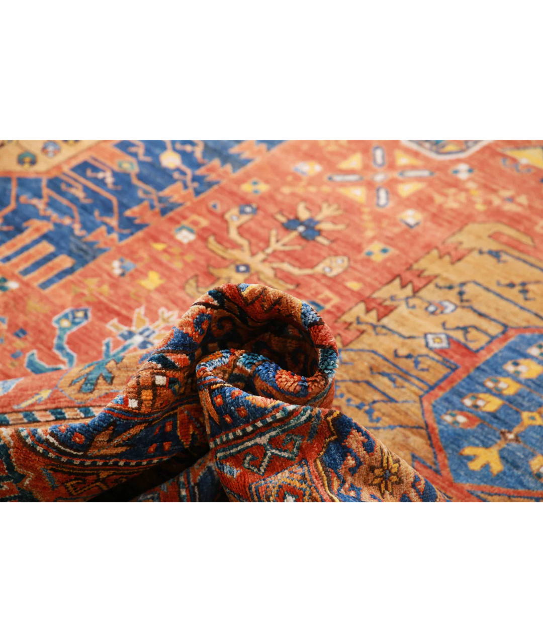 Hand Knotted Humna Wool Rug 13' 6" x 16' 2" - No. AT91343