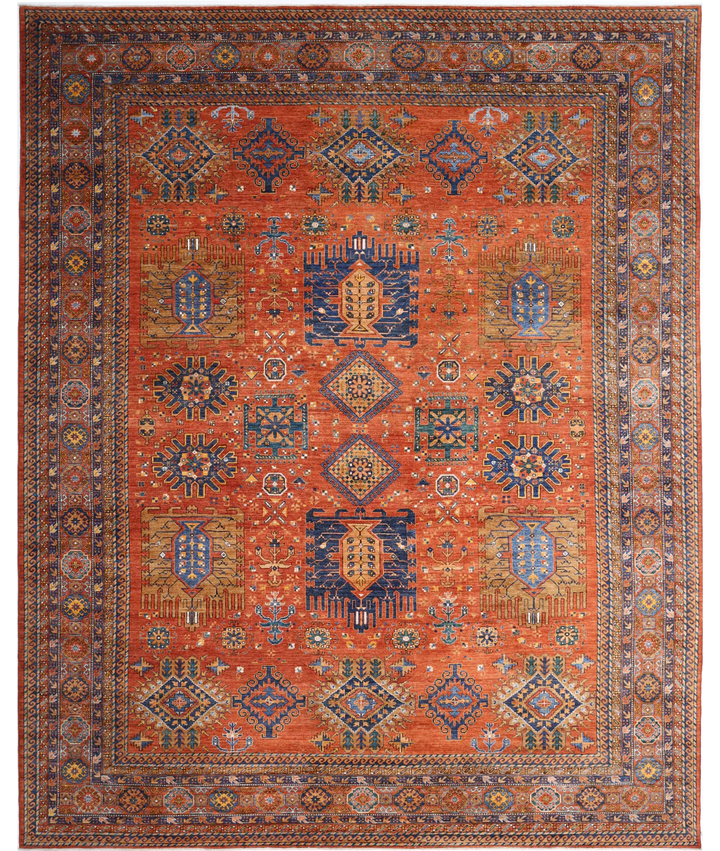 Hand Knotted Humna Wool Rug 13' 6" x 16' 2" - No. AT91343