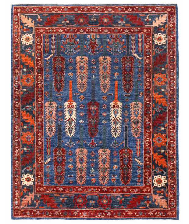 Hand Knotted Humna Wool Rug 6'  4" x 8'  3" - No. AT87172