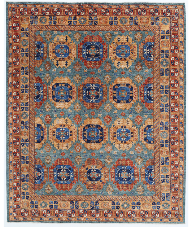 Hand Knotted Humna Wool Rug 7'  10" x 9'  8" - No. AT23933