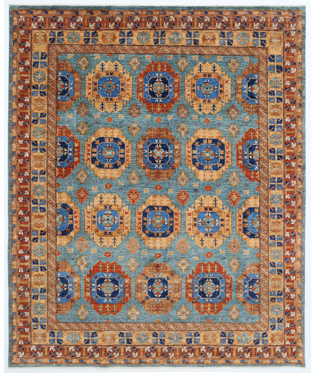 Hand Knotted Humna Wool Rug 7'  11" x 9'  9" - No. AT65334