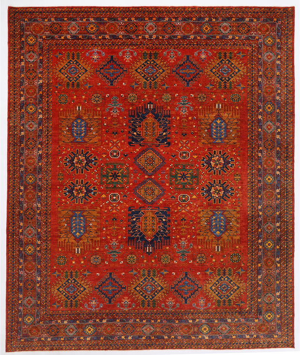 Hand Knotted Humna Wool Rug 13'  8" x 16'  5" - No. AT57076