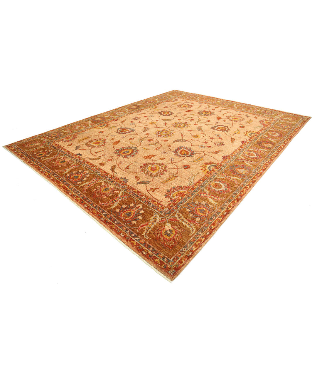 Hand Knotted Nomadic Caucasian Humna Wool Rug 10' 8" x 13' 10" - No. AT486259