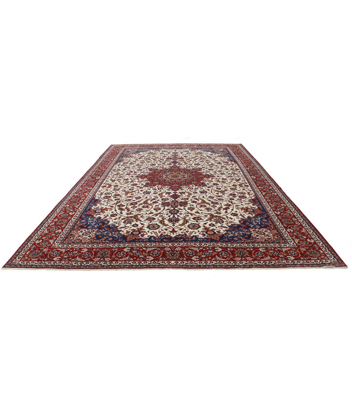 Afghan Isfahan Rug 10' 3" x 14' 7" Hand-Knotted | No. AT90141