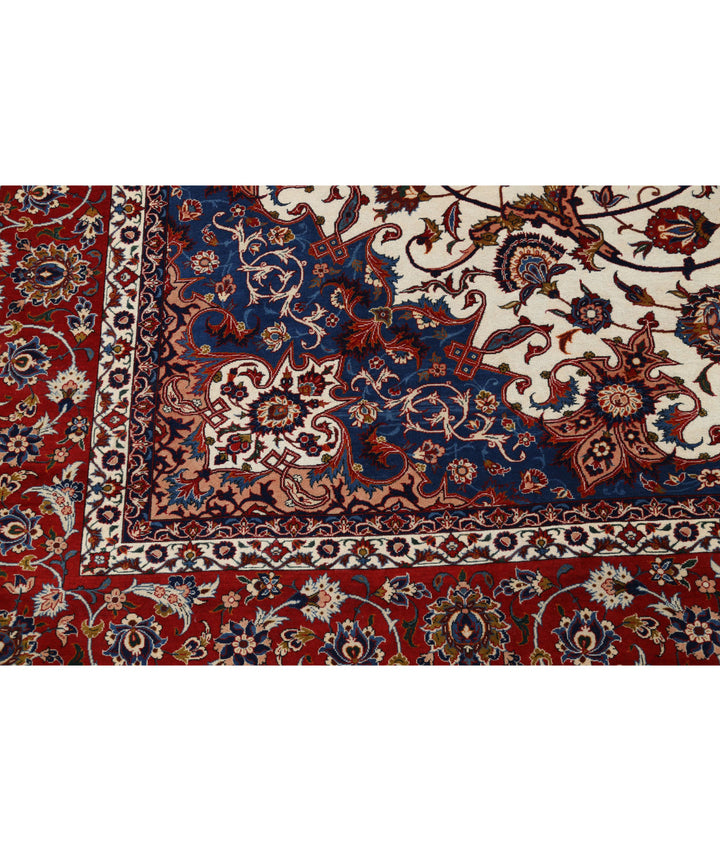 Afghan Isfahan Rug 10' 3" x 14' 7" Hand-Knotted | No. AT90141