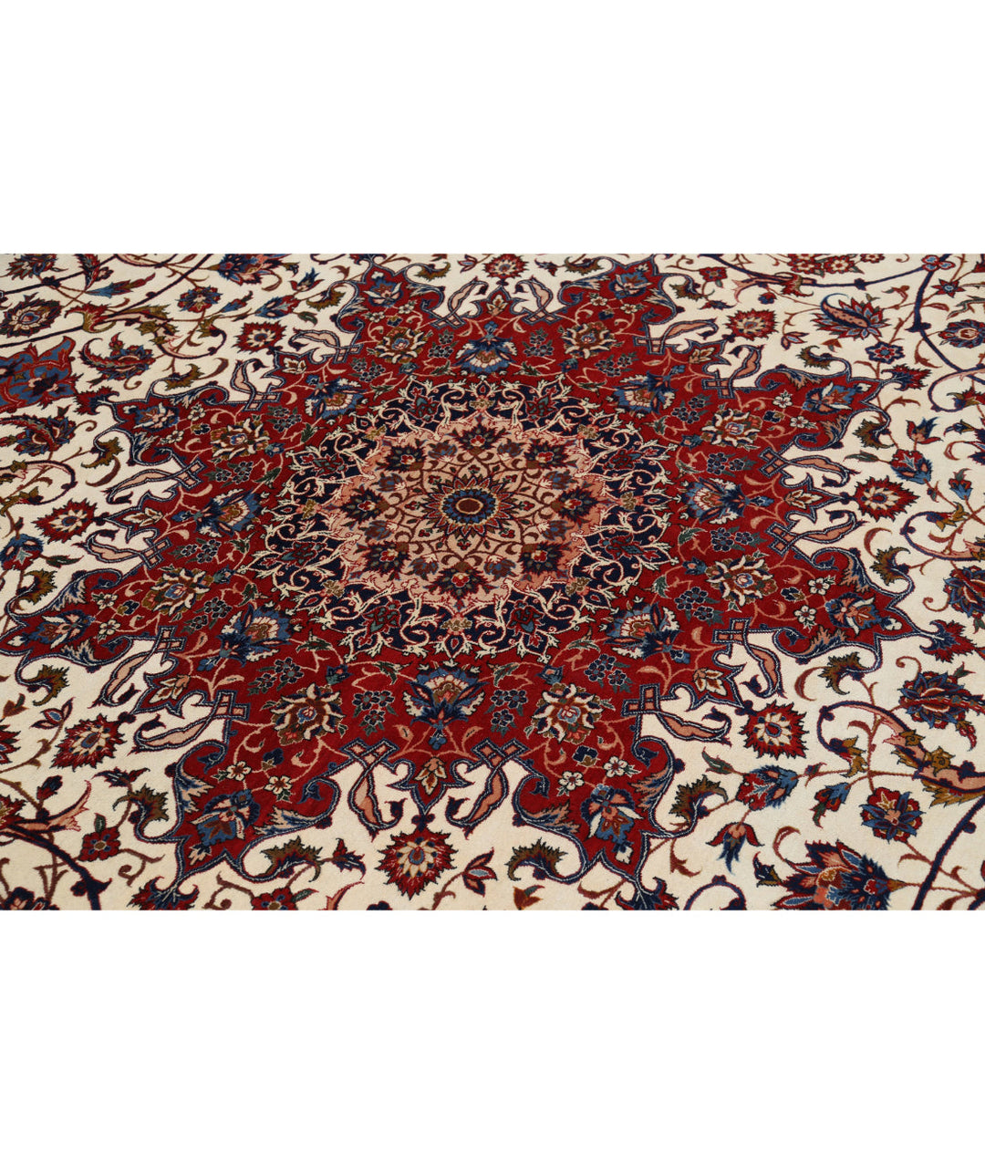 Afghan Isfahan Rug 10' 3" x 14' 7" Hand-Knotted | No. AT90141