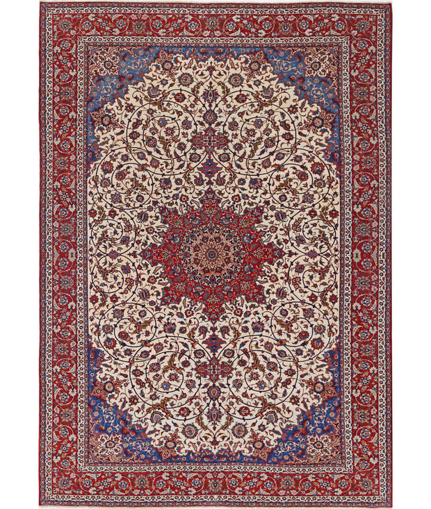 Hand Knotted Masterpiece Oriental Isfahan Wool Rug 10' 3" x 14' 7" - No. AT90141