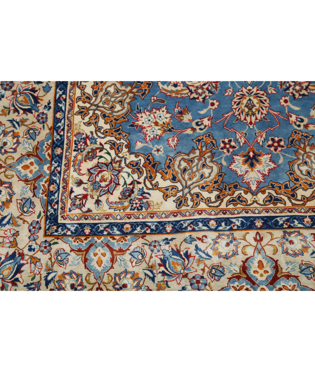 Hand Knotted Masterpiece Oriental Isfahan Wool & Silk Rug 3' 6" x 5' 4" - No. AT459028