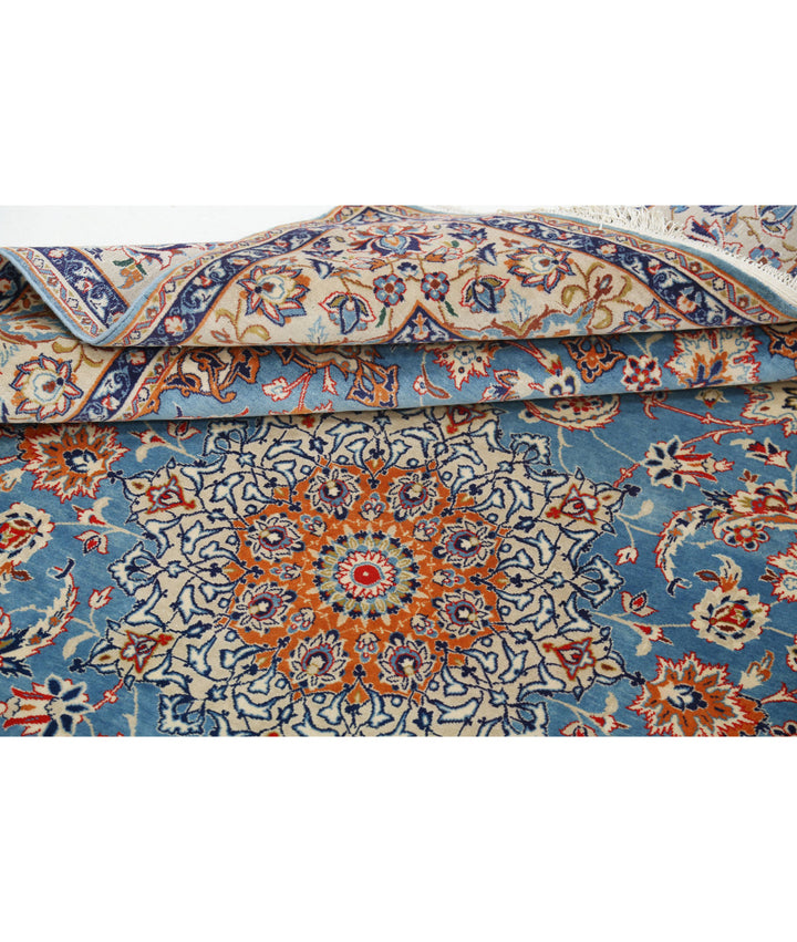 Hand Knotted Masterpiece Oriental Isfahan Wool & Silk Rug 3' 6" x 5' 4" - No. AT459028