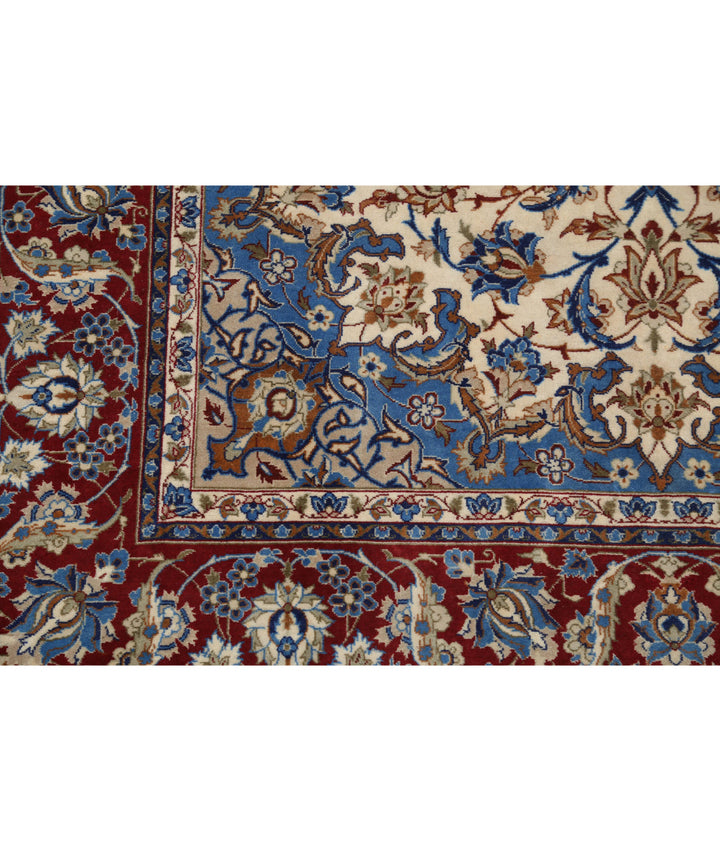 Afghan Isfahan Rug 3' 7" x 5' 5" Hand-Knotted | No. AT56533
