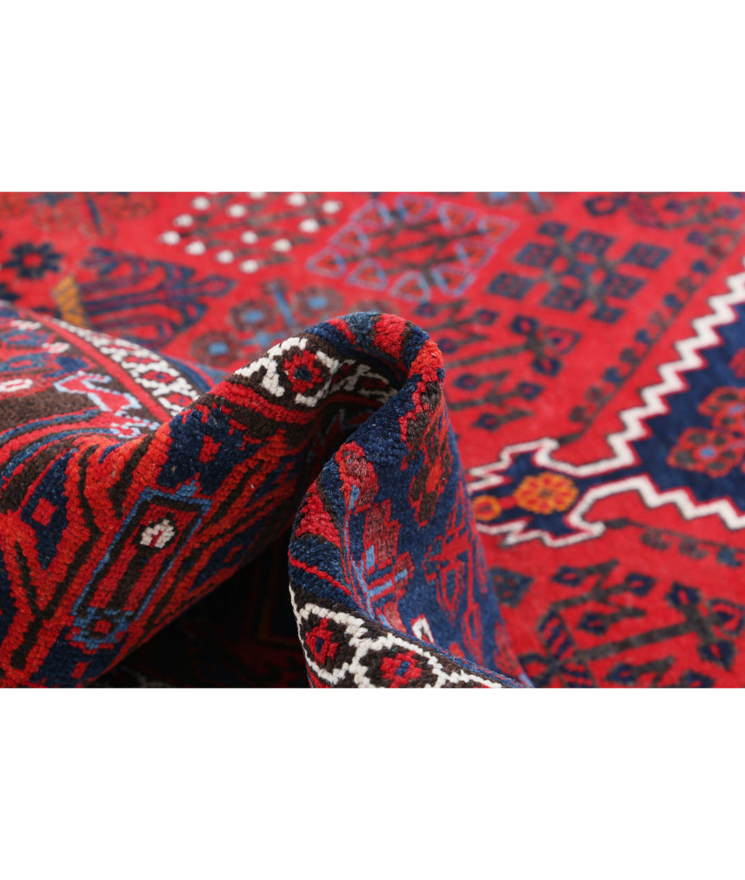 Afghan Josheghan Rug 7' 0" x 10' 7" Hand-Knotted | No. AT24384