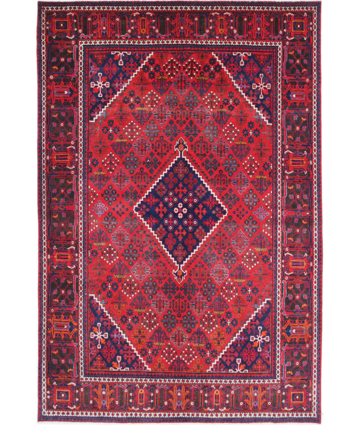 Afghan Josheghan Rug 7' 0" x 10' 7" Hand-Knotted | No. AT24384