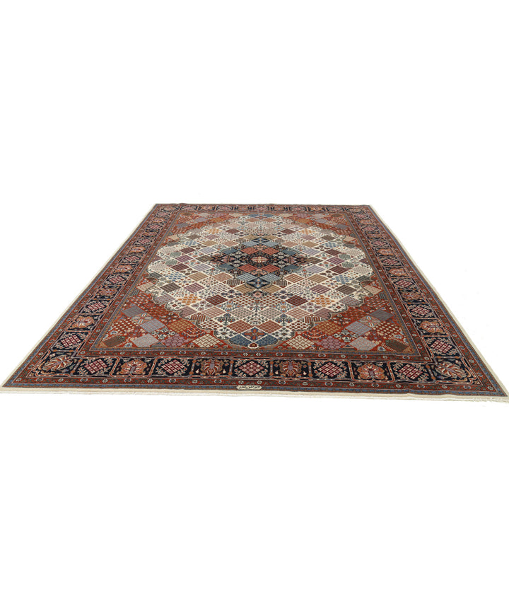 Afghan Josheghan Rug 9' 0" x 11' 9" Hand-Knotted | No. AT77747