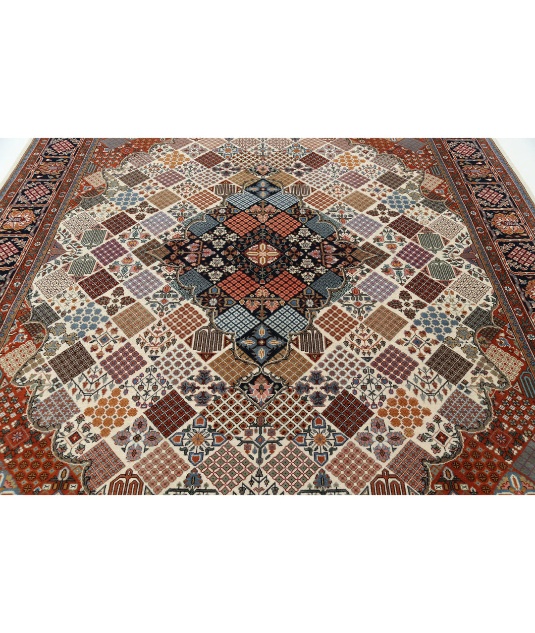 Afghan Josheghan Rug 9' 0" x 11' 9" Hand-Knotted | No. AT77747
