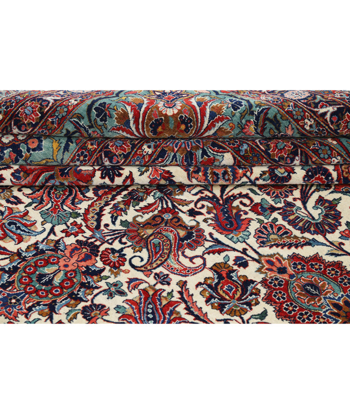 Afghan Kashan Rug 13' 9" x 21' 6" Hand-Knotted | No. AT27473