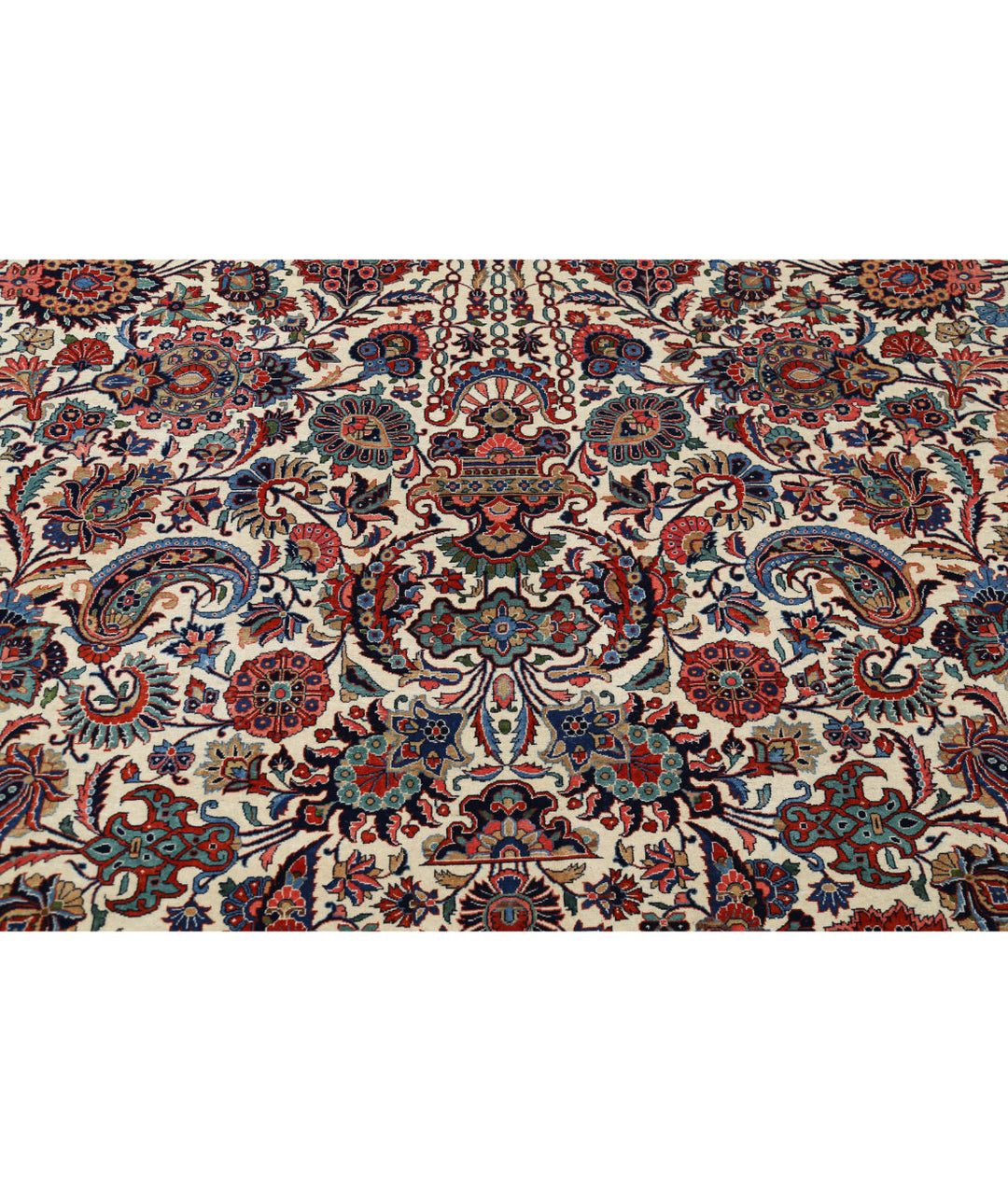 Afghan Kashan Rug 13' 9" x 21' 6" Hand-Knotted | No. AT27473