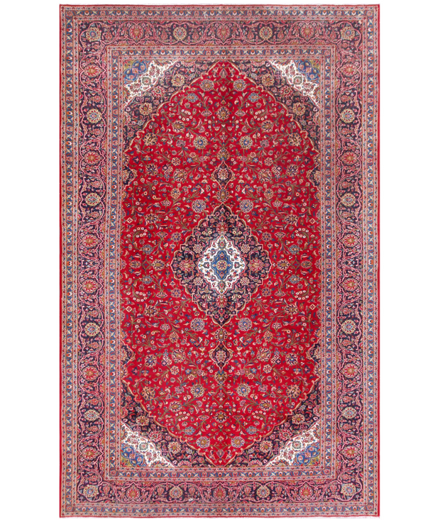 Hand Knotted Kashan Wool Rug 9'  11" x 15'  10" - No. AT88690