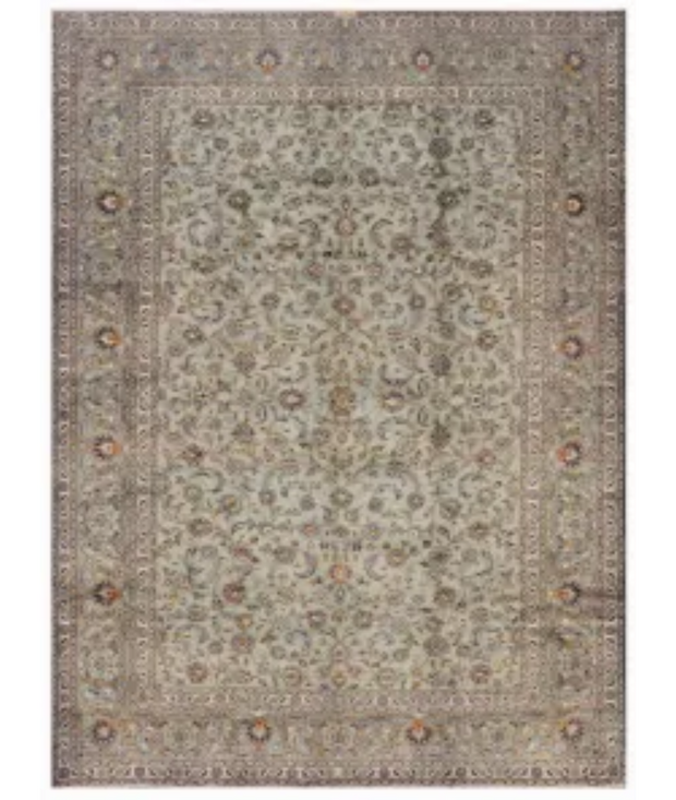 Hand Knotted Kashan Wool Rug 9'  7" x 13'  2" - No. AT88897