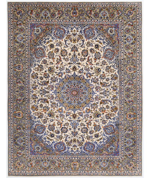 Hand Knotted Kashan Wool Rug 9'  11" x 12'  11" - No. AT21550
