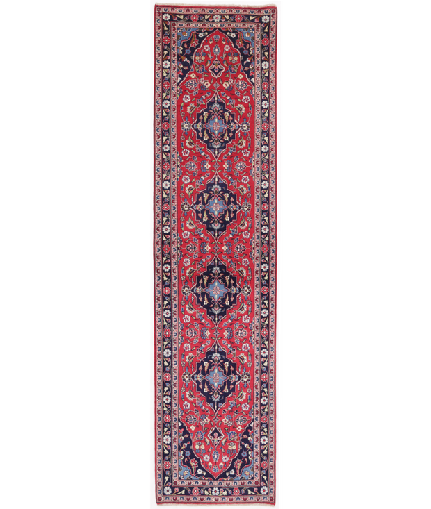 Hand Knotted Kashan Wool Rug 2'  7" x 10'  6" - No. AT68288