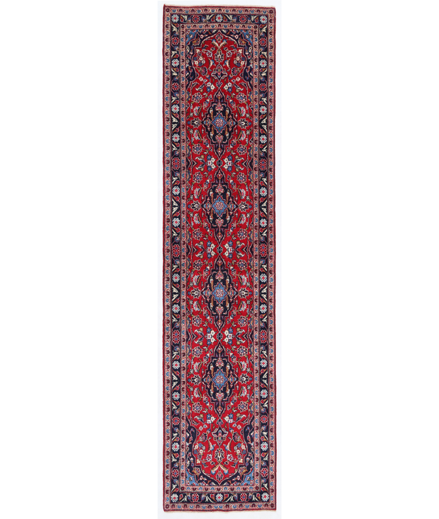 Hand Knotted Kashan Wool Rug 2'  2" x 10'  3" - No. AT91060