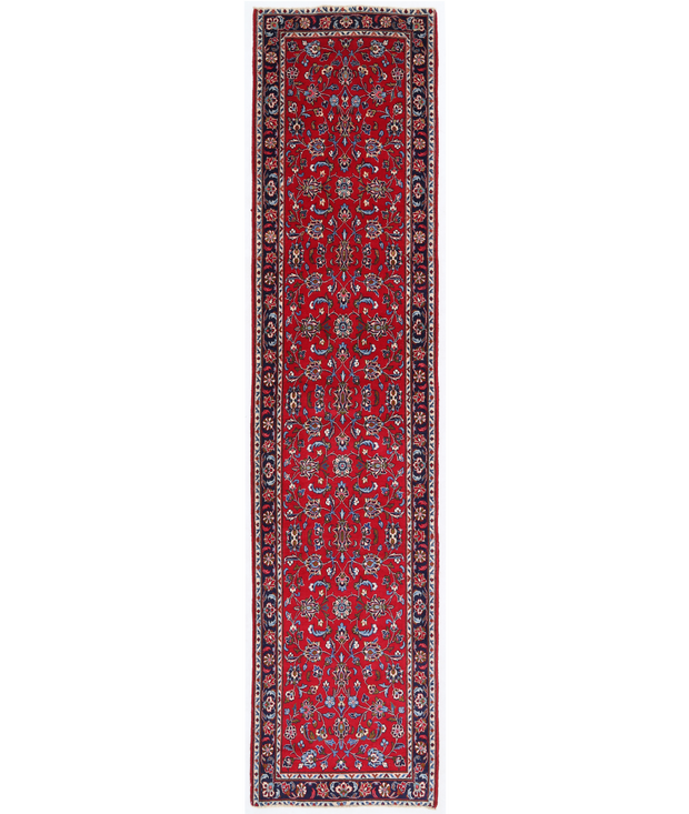 Hand Knotted Kashan Wool Rug 2'  3" x 9'  8" - No. AT73729