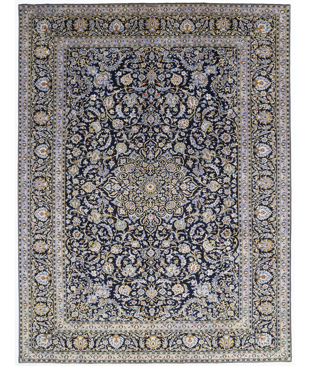 Hand Knotted Kashan Wool Rug 9'  11" x 13'  4" - No. AT11131