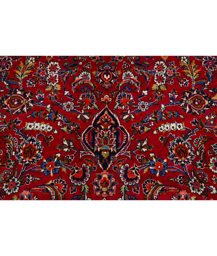 Afghan Kashan Rug 9' 0" x 12' 1" Hand-Knotted | No. AT66695
