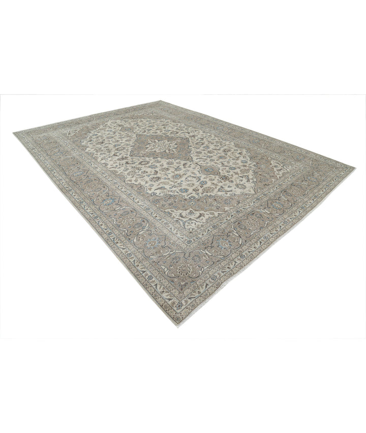 Afghan Kashan Rug 9' 7" x 13' 1" Hand-Knotted | No. AT69108