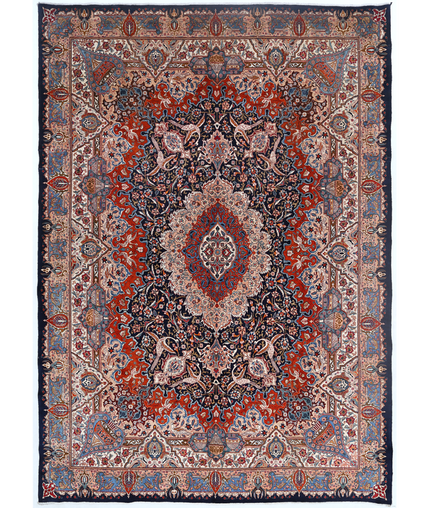 Hand Knotted Kashmar Wool Rug 9'  6" x 13'  7" - No. AT73731